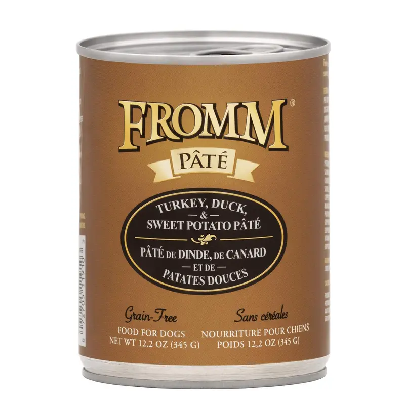 Fromm Pt Wet Dog Food - Turkey Duck & Sweet Potato - 12.2oz Can