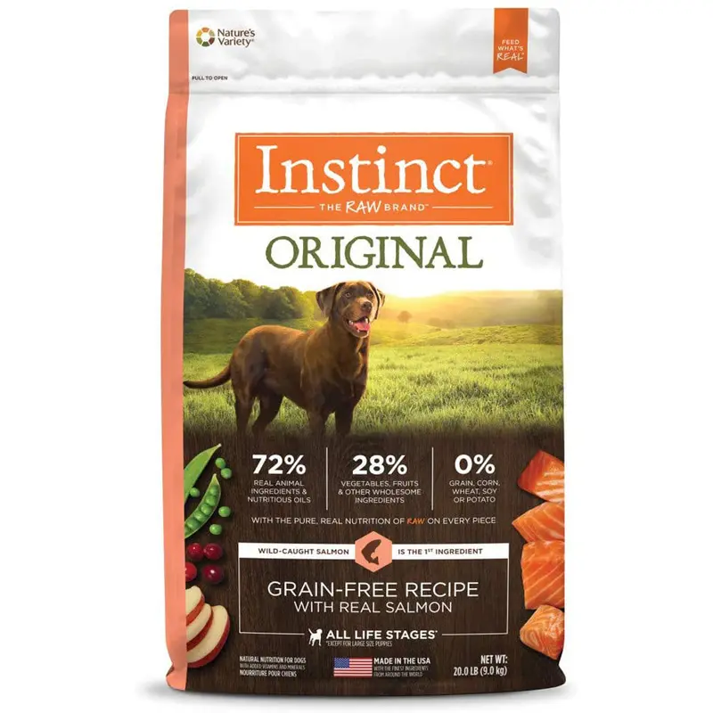 Instinct Original Grain Free Recipe with Real Salmon Dry Dog Food 20lb