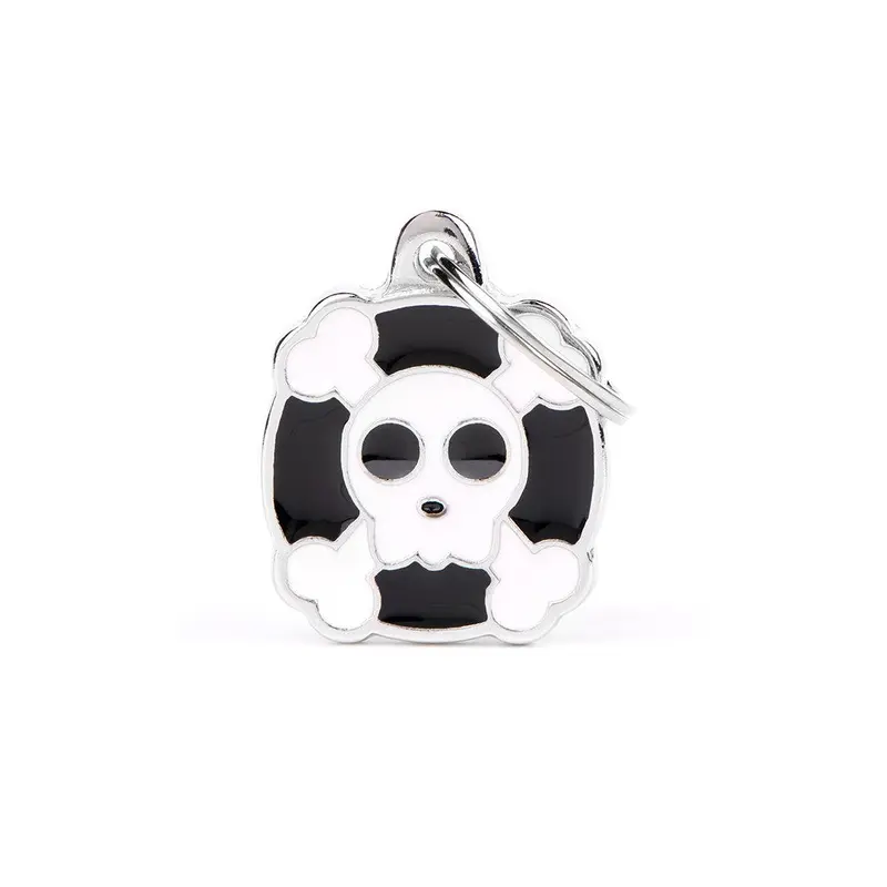 My Family ID Skull Tag