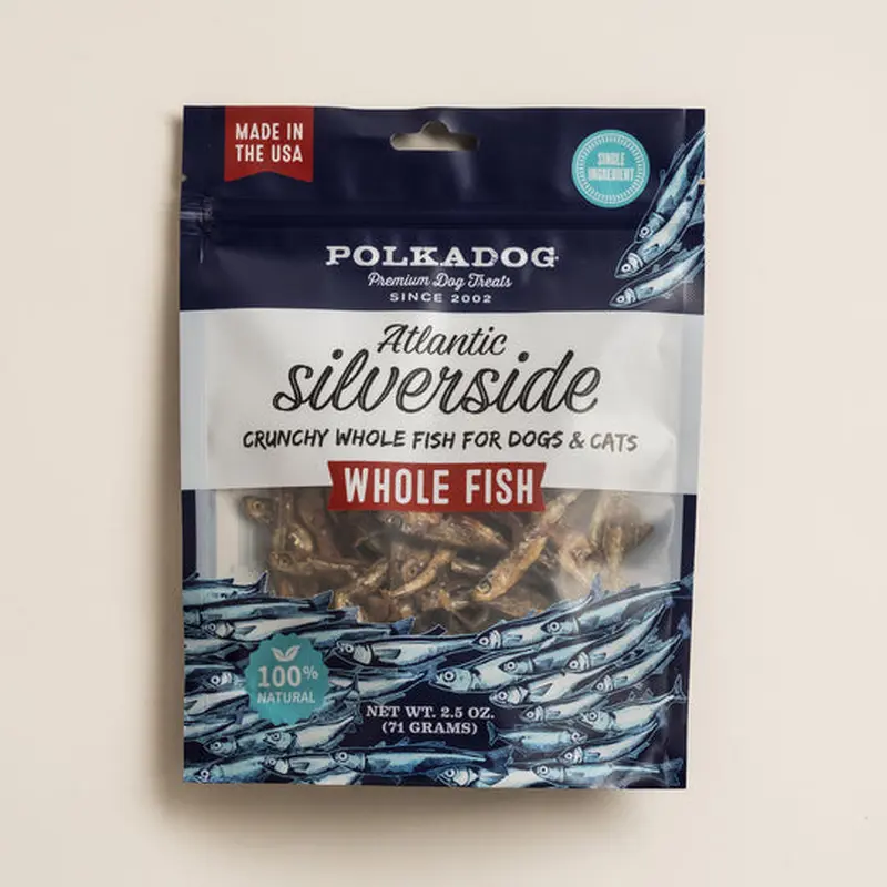 Polkadog Silverside Wholefish 2.5oz