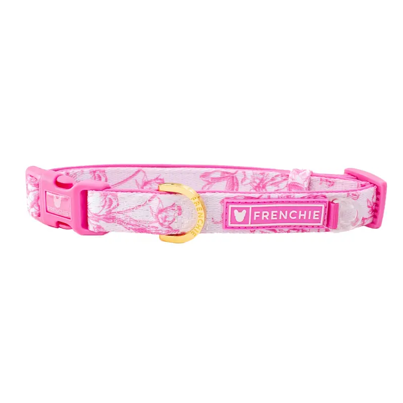Frenchie Comfort Collar - Toile- Pink