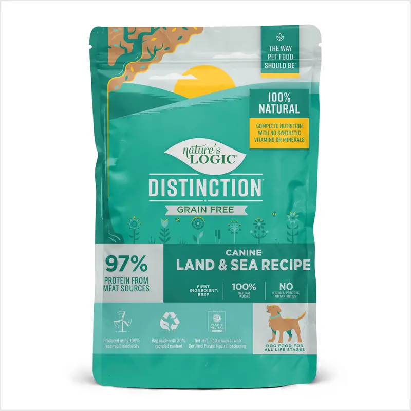 Nature's Logic Distinction Grain Free Dry Dog Food - Land & Sea - 24lb Bag