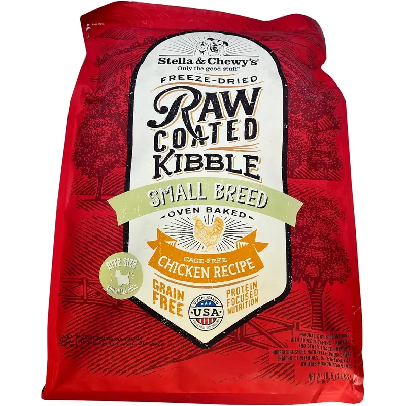 Stella & Chewy's Raw Coated Small Breed Chicken Recipe Dry Dog Food 10lb