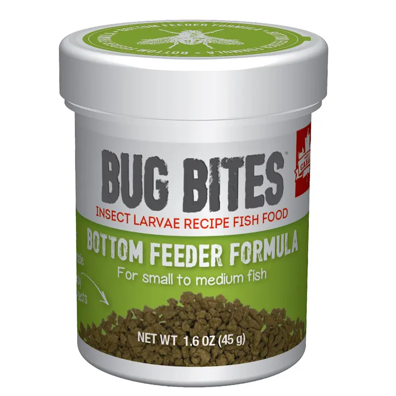 Fluval Bug Bites BottFeeder Granule S-M 1.6oz