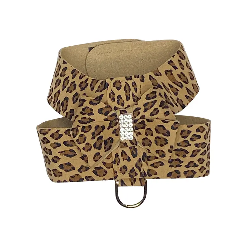 Hollywood Bow Dog Harness, Cheetah