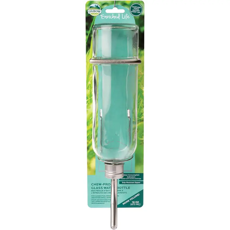 Oxbow Enriched Life Chew Proof Water Bottle Medium 16oz