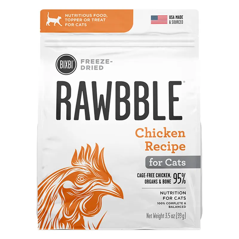 Bixbi Rawbble Freeze-Dried Cat Food 3.5oz Chicken
