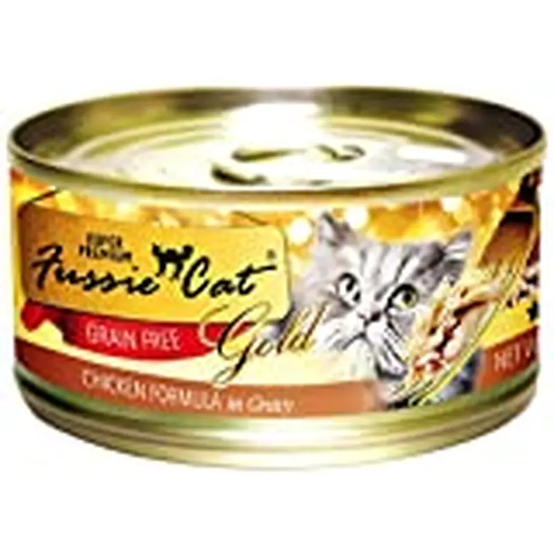 Fussie Cat Super Premium Chicken Formula in Gravy Pet Food, 2.8 oz. can (Pack of 24)