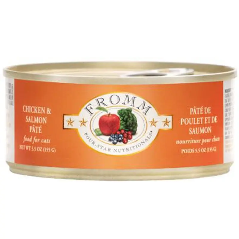 Fromm 4 Star Cat Can Pate Chicken Salmon 3oz