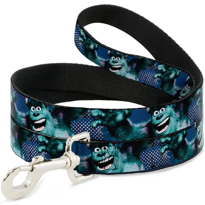 Dog Leash - Sulley Scare Pose/Dots Blues/White