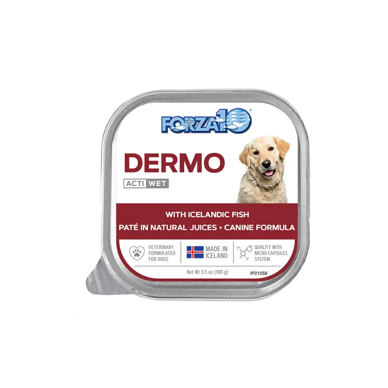 FORZA10 Adult Dermo Icelandic Fish Actiwet Dog Food (3.5oz)