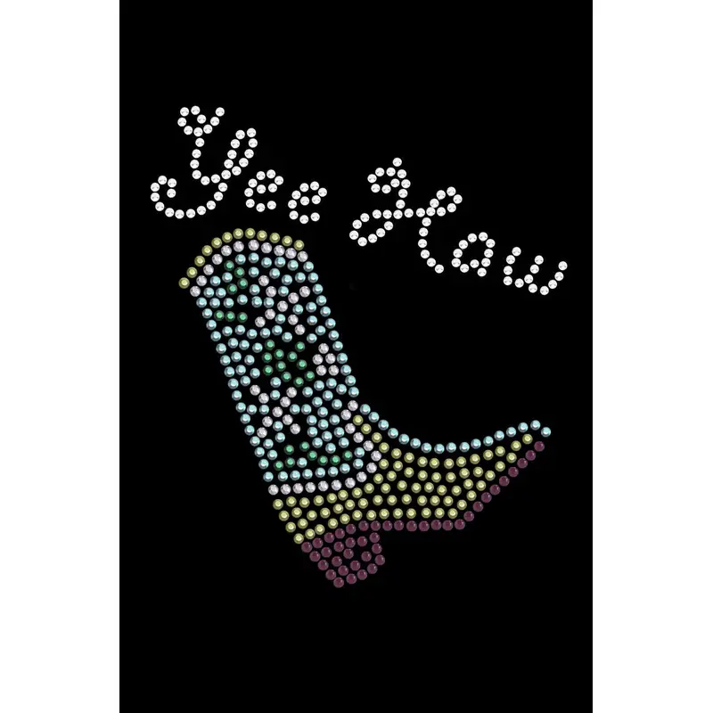 Boot (Green & Turquoise with Yee Haw) - Custom Tutu