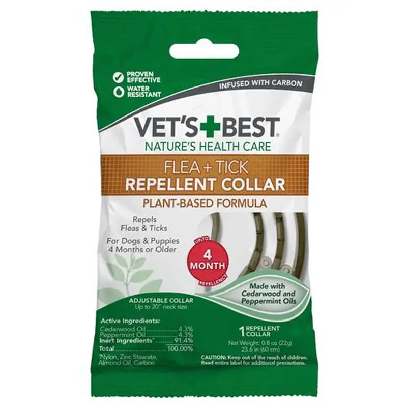 Vets Best Flea And Tick Repellent Dog Collar 20in