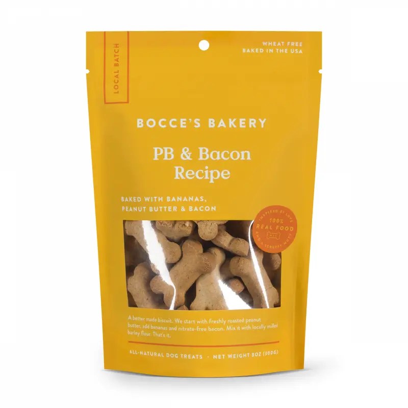 Bocce's Bakery Peanut Butter & Bacon All Natural Dog Biscuits
