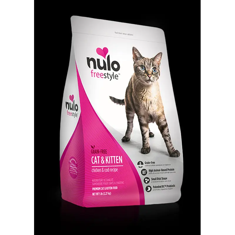 Nulo FreeStyle Grain Free Chicken & Cod Cat & Kitten Food 5lb