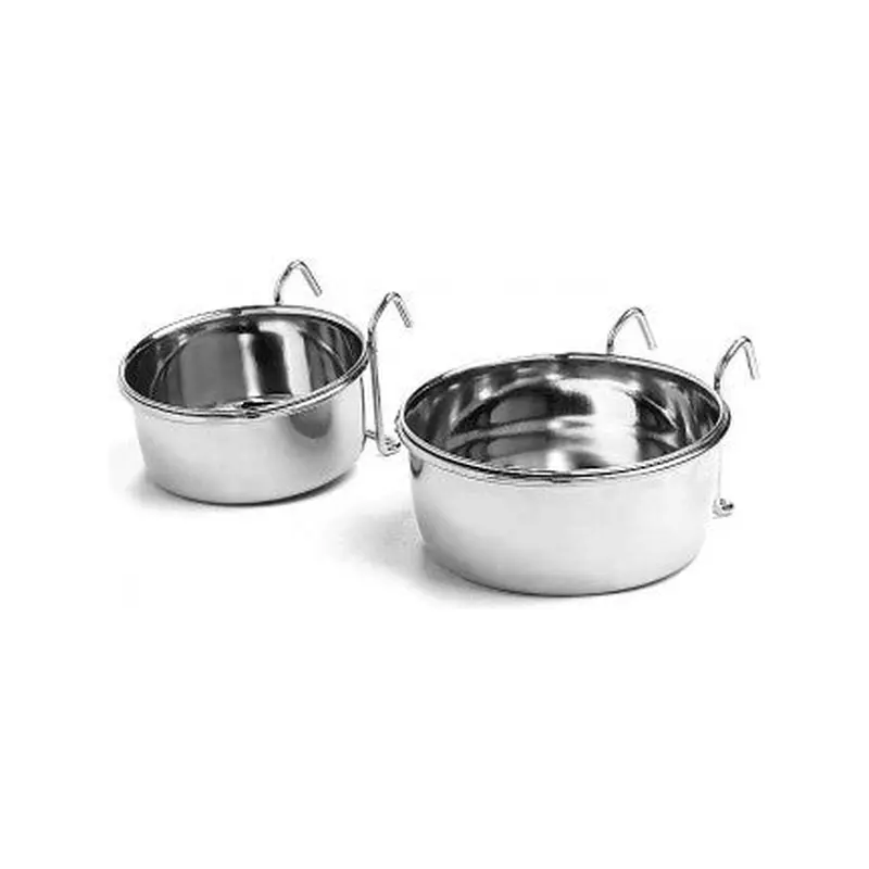 Spot Ethical Pet Stainless Steel Coop Cup Bird Dish with Hook 30oz