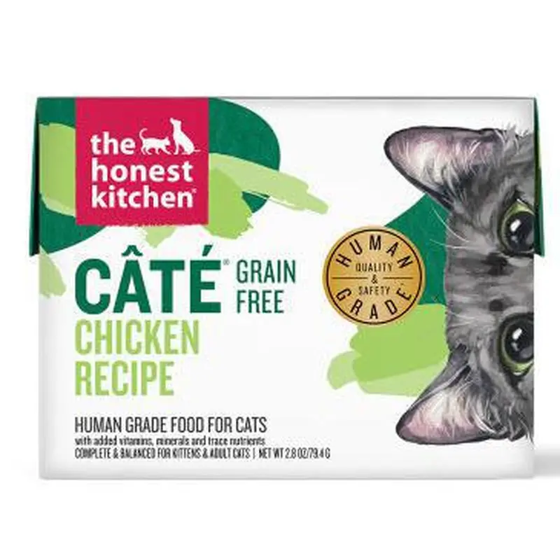 Honest Kitchen Cat Cate GF Pate Chicken 2.8 oz