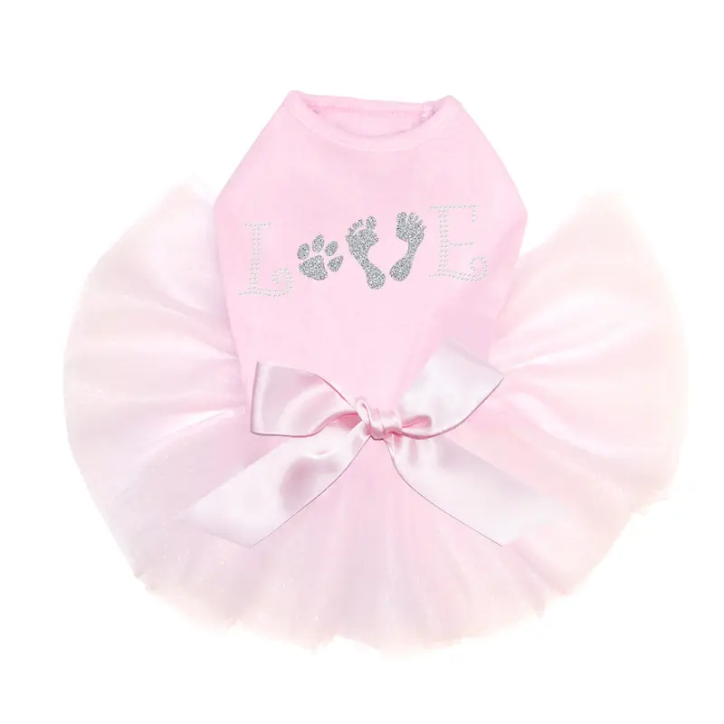 Love with Paw & Feet - Custom Tutu