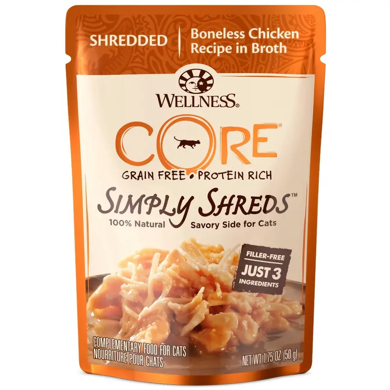 Wellness Core Simply Shreds Chicken Wet Cat Food 1.75oz