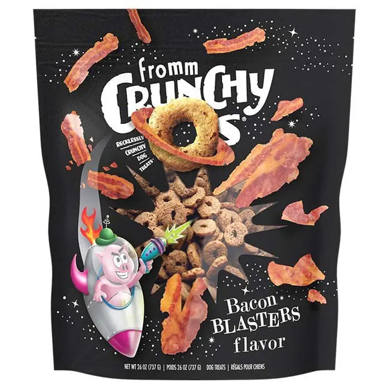 Fromm Crunchy O's Bacon Blasters Flavor Dog Treats - Bacon - 26oz Bag
