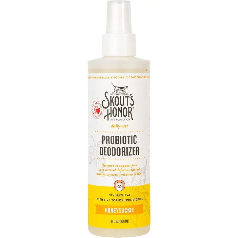 Skout's Honor Cat Probiotic Daily Use Honeysuckle Deodorizer  8 oz