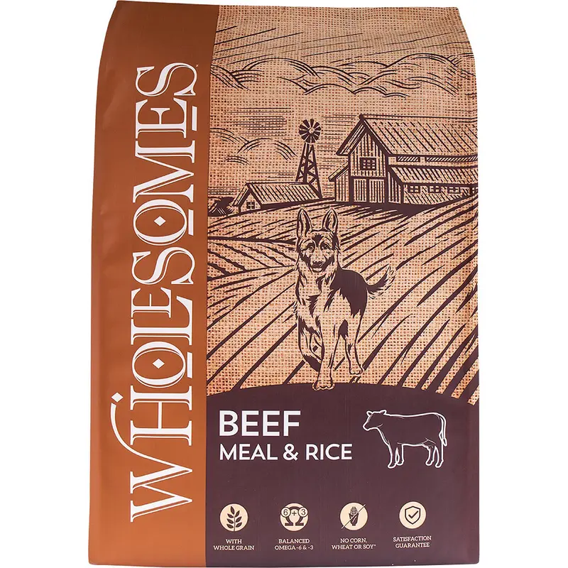 Sportmix Wholesomes Beef Meal & Rice Formula Dry Dog Food 40lb