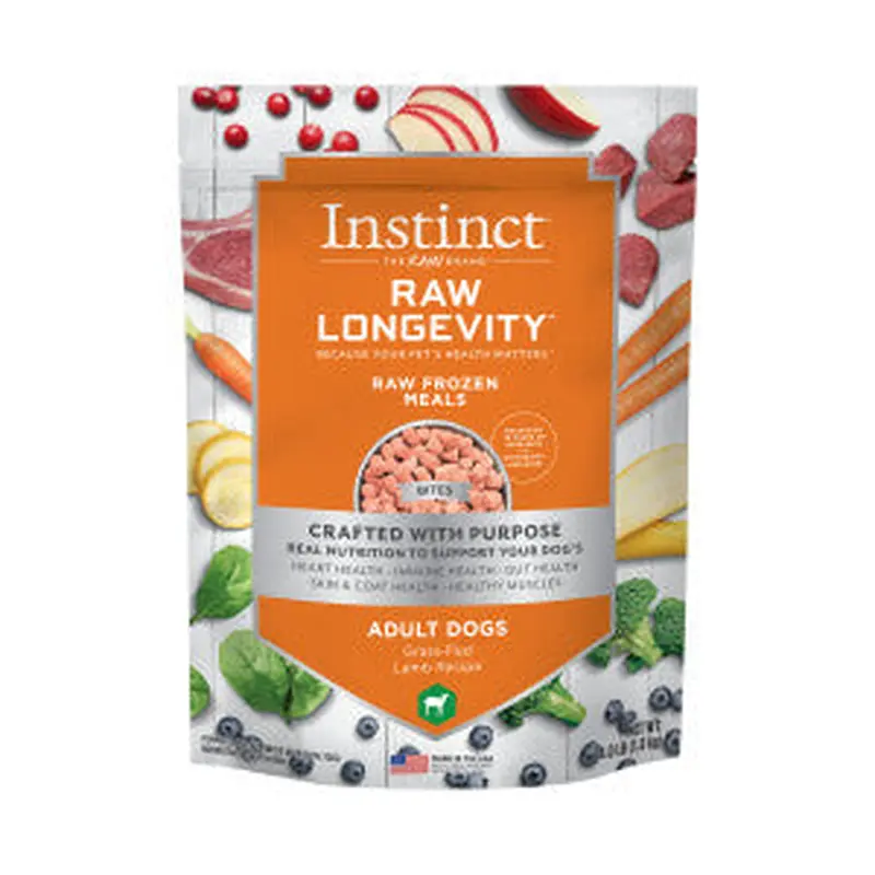 Nature's Variety Instincy Longevity Frozen Dog Food Bites 4lb Lamb