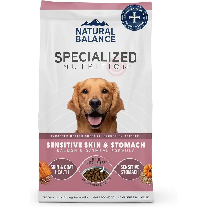 Natural Balance Sensitive Skin & Stomach Dry Dog Food - Salmon & Oatmeal - 22lb
