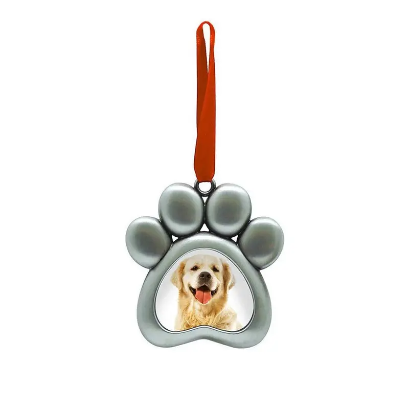 Pearhead Metal Pawprints Ornament