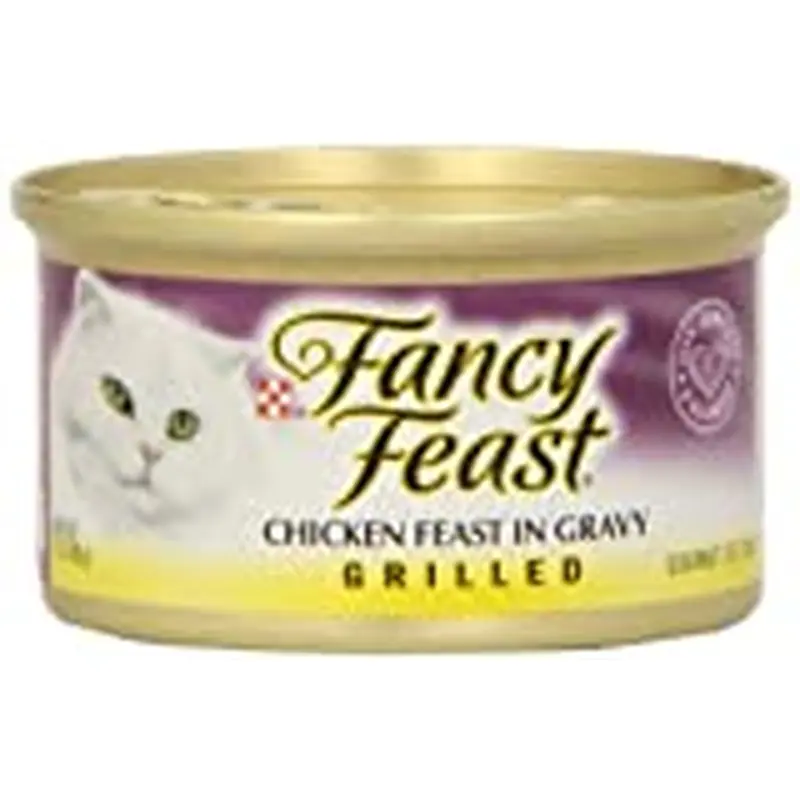 Fancy Feast Gravy Wet Cat Food  Grilled Chicken Feast  3 oz. Can