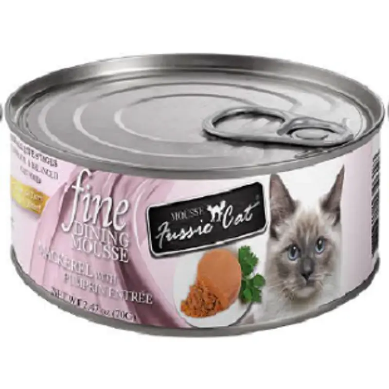 Fussie Cat Fine Dining Mousse Mackerel with Pumpkin Entre 2.47oz