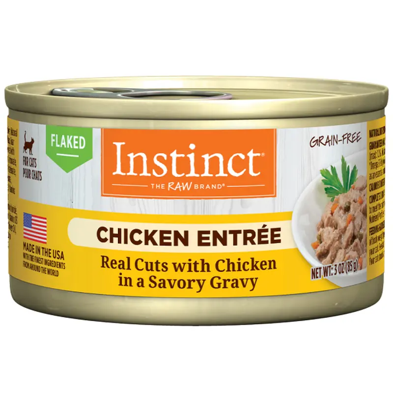 Nature's Variety Instinct Cat Flaked GF Chicken Entre 3oz