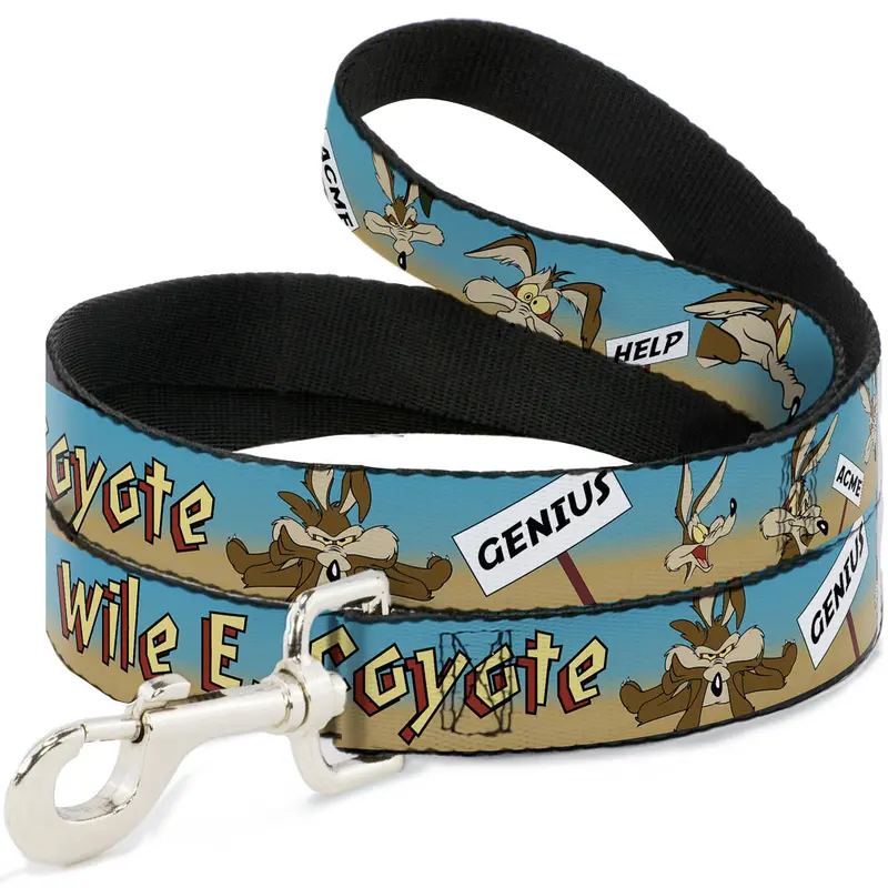 Dog Leash - WILE E. COYOTE Expressions/Signs Desert