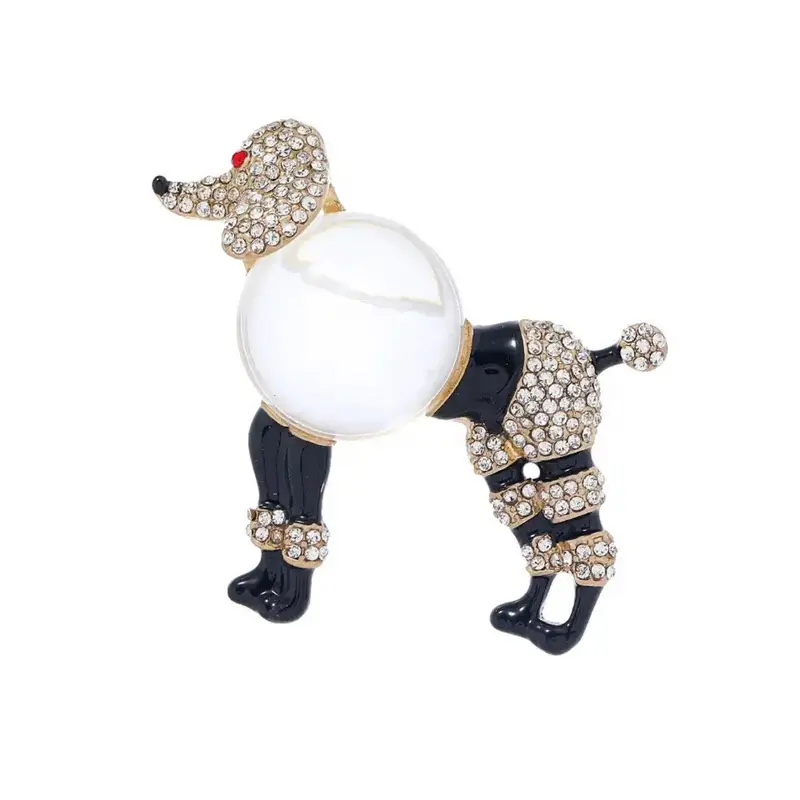 Elegant Poodle Brooch