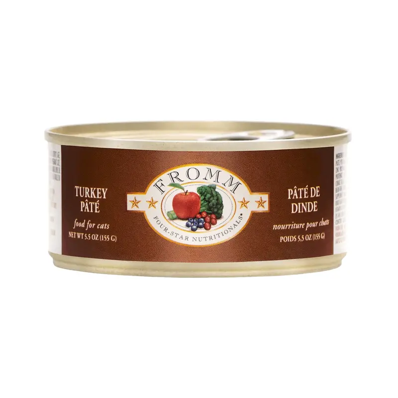 Fromm Four-Star Wet Cat Food - Turkey Pt - 5.5oz Can