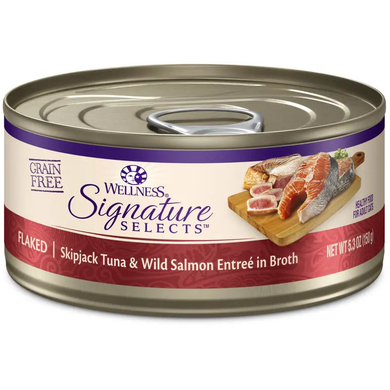 Wellness Signature Selects Flaked Skipjack Tuna & Salmon 2.8oz