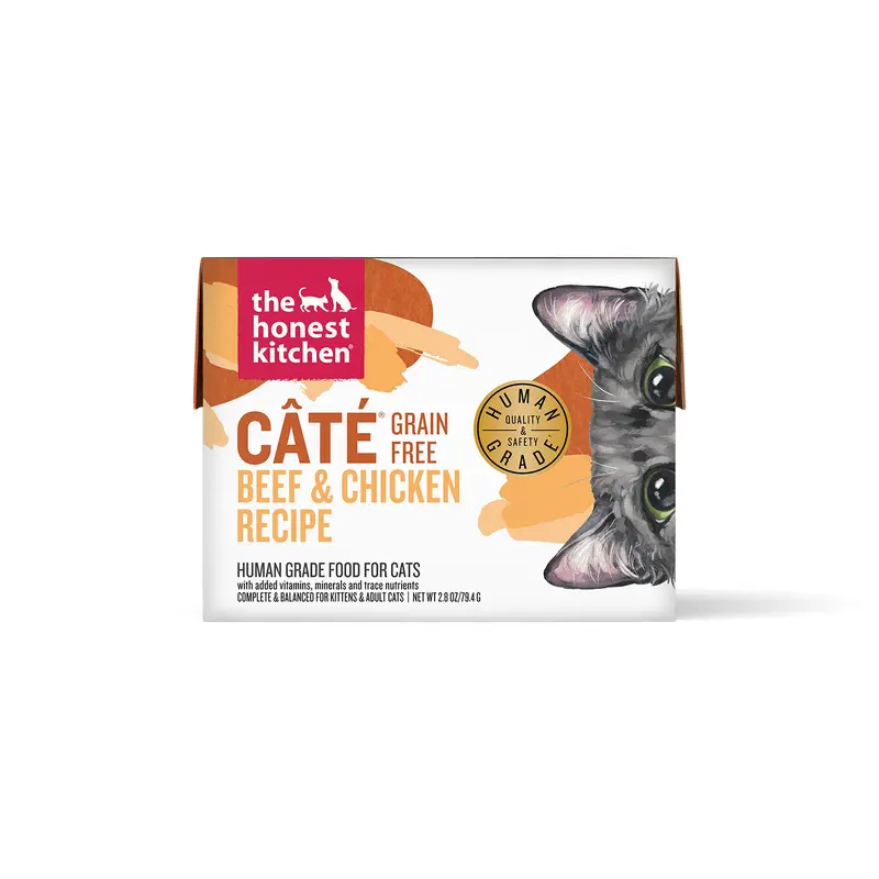 Honest Kitchen Ct Grain Free Beef & Chicken Pt Wet Cat Food, 2.8 oz