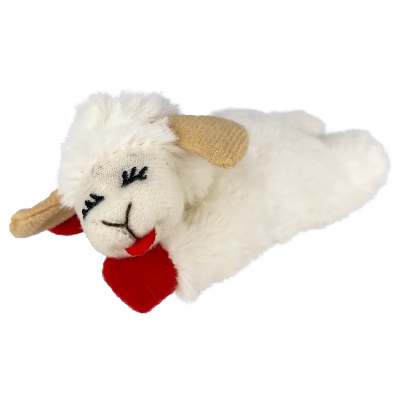 Multipet Cat Plush Toy Lamb Chop 4in