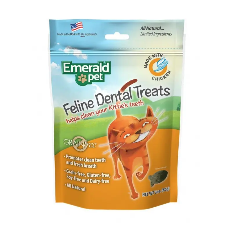 Emerald Pet Dental Treats Chicken Flavor for Cats