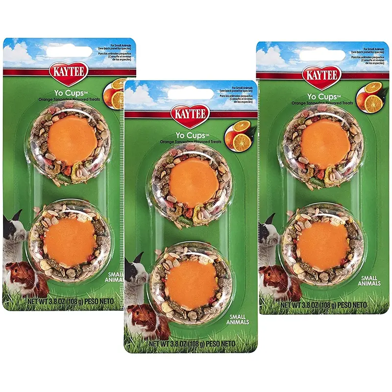 Kaytee Fiesta Yogurt Cup Orange Tangerine Flavored Treat for Small Animals